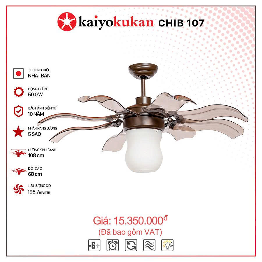 Quạt trần Kaiyo CHIB-107