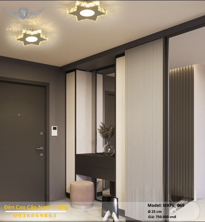 Đèn ốp trần mika phale NT-MKPL069