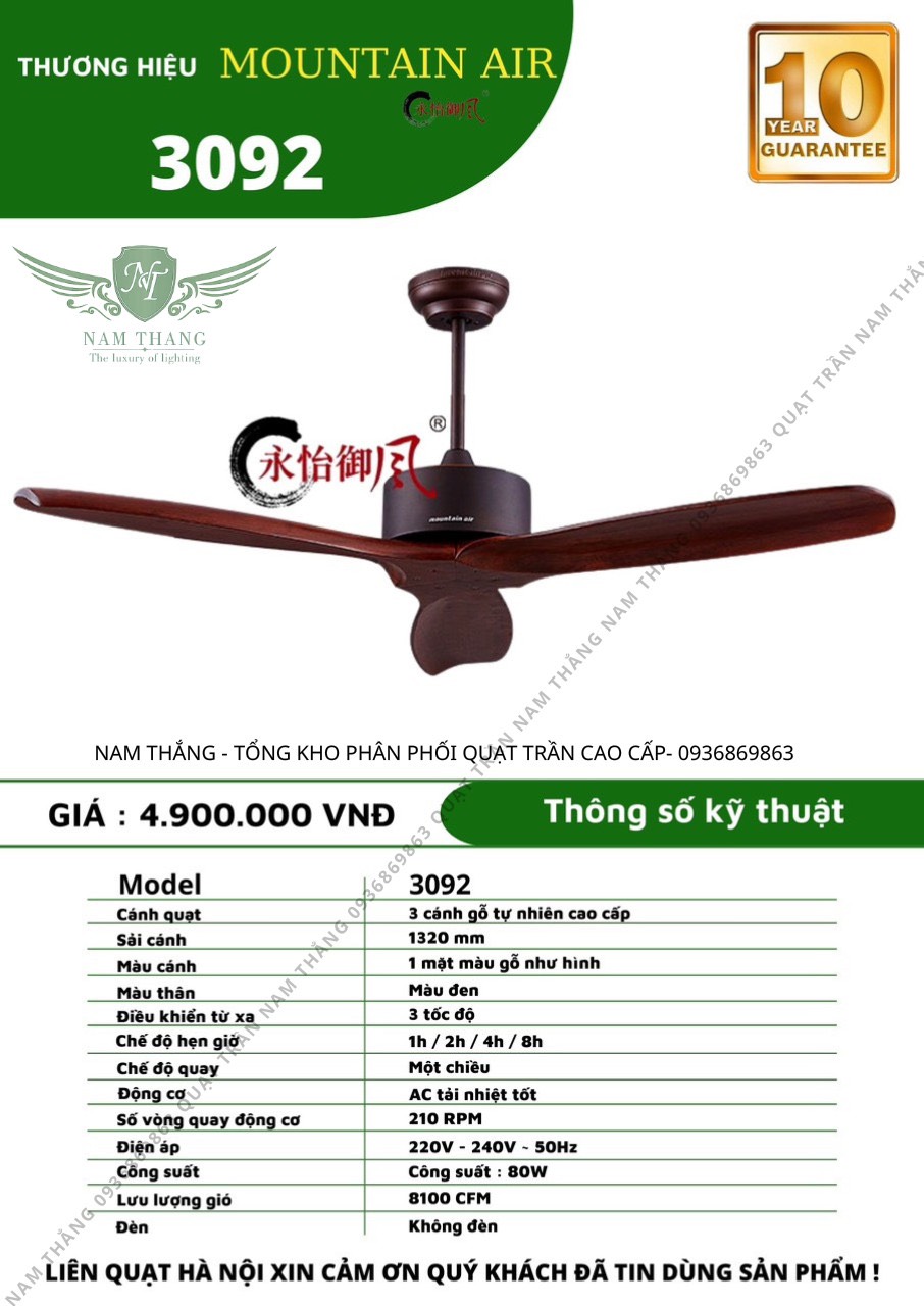 Quạt trần Mountain Air 3092