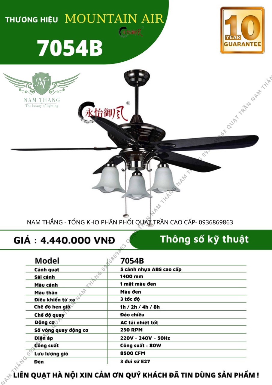 Quạt trần Mountain Air 7054B