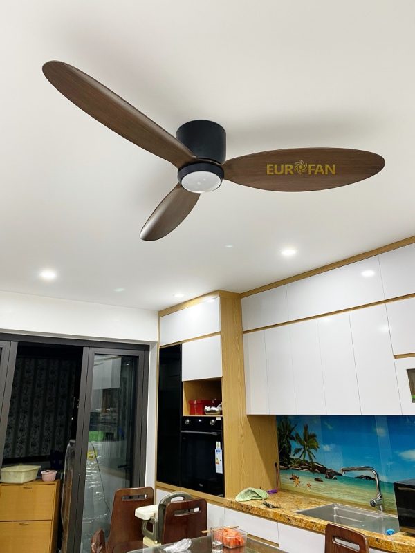 Quạt trần 3 cánh nâu gỗ Eurofan 728T