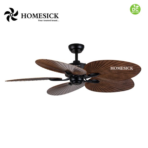 Quạt trần 5 cánh cọ inodochin Homesick 52-503 (ko đèn)