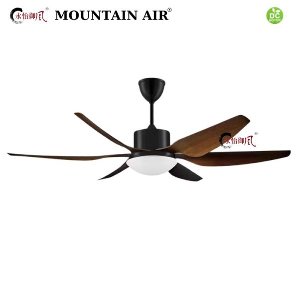 Quạt trần 6 cánh sải rộng màu đen MountainAir 7067A
